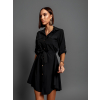 Černé lehké šaty FOGGY s knoflíky