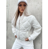 Krémová prošívaná bundička KEYLA