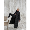 Černá maxi bunda INSPIRE