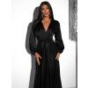 Černé elegantní šaty WOMAN s dlouhým rukávem