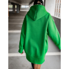 Zelená oversize mikina GENTLE s kapucí