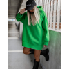 Zelená oversize mikina GENTLE s kapucí