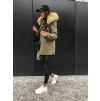 Khaki parka HAZEL s kožíškem
