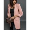 Starorůžové delší sako ROBIN s řasenými rukávy