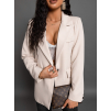 Béžové elegantní sako THANKFUL s kapsami