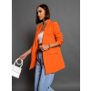 Oranžové elegantní sako THANKFUL s kapsami