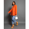 Oranžové elegantní sako THANKFUL s kapsami