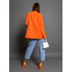 Oranžové elegantní sako THANKFUL s kapsami