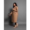 Hnědý dlouhý kabát BEATEOUS s knoflíky