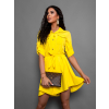 Žluté lehké šaty FOGGY s knoflíky