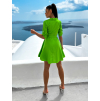 Světle zelené lehké šaty FOGGY s knoflíky