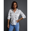 Bílá košile SYCAMORE s řasením
