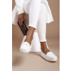 Bílé koženkové polobotky ASTERR