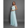 Mentolové dlouhé plesové šaty ADASA
