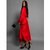 Červené elegantní šaty WOMAN s dlouhým rukávem