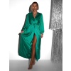 Zelené elegantní šaty WOMAN s dlouhým rukávem