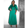 Zelené elegantní šaty WOMAN s dlouhým rukávem