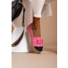 Růžové polobotky PEARY se sponou
