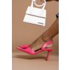 Růžové boty na podpatku MELENIA se sponou