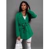 Zelený lehký elegantní kabátek SOLID se zavazováním