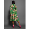 Zelené elegantní šaty FOLKY s vzory