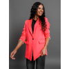 Neon růžové elegantní sako THANKFUL s kapsami