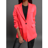 Neon růžové elegantní sako THANKFUL s kapsami