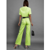 Neonově zelený elegantní dvoudílný komplet CRYLLA