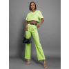 Neonově zelený elegantní dvoudílný komplet CRYLLA