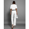 Bílý elegantní dvoudílný komplet CRYLLA