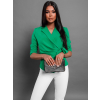 Zelené lehké elegantní sako LINTEL se zavazováním