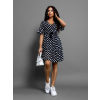 Černé šaty ANTONYA s puntíky
