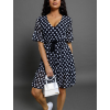 Černé šaty ANTONYA s puntíky