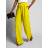 Žluté elegantní kalhoty CORAL s rozšířenými nohavicemi