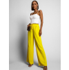 Žluté elegantní kalhoty CORAL s rozšířenými nohavicemi