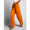Oranžové elegantní kalhoty CORAL s rozšířenými nohavicemi