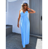 Světle modré šaty SUNLOVE s plisovanou sukní