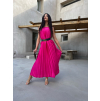 Růžové dlouhé elegantní šaty WIRELESS