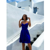 Královsky modré lesklé elegantní šaty JEWELRY s průstřihy