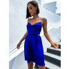 Královsky modré lesklé elegantní šaty JEWELRY s průstřihy