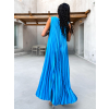Modré dlouhé elegantní šaty WIRELESS