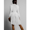 Bílé elegantní šaty SCOPY s límečkem