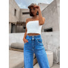 Bílý elegantní crop top KEET