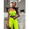 Neonově zelený dvoudílný elegantní komplet FINNEGAN