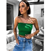 Zelený elegantní crop top KEET