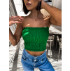 Zelený elegantní crop top KEET
