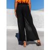 Černé plisované elegantní kalhoty SELIE