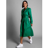 Zelené elegantní košilové šaty PERMANENT s páskem