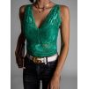 Zelený krajkový top EFFECT