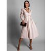 Béžové elegantní košilové šaty PERMANENT s páskem